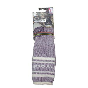 Smartwool Merino Wool Slipper Socks XL Unisex Tall Crew Maximum Cushion Purple